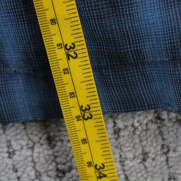 Aigle Actimum Shirt Mens 2XL Blue Casual Plaid Button Down Long Sleeve Collared - Picture 9 of 9